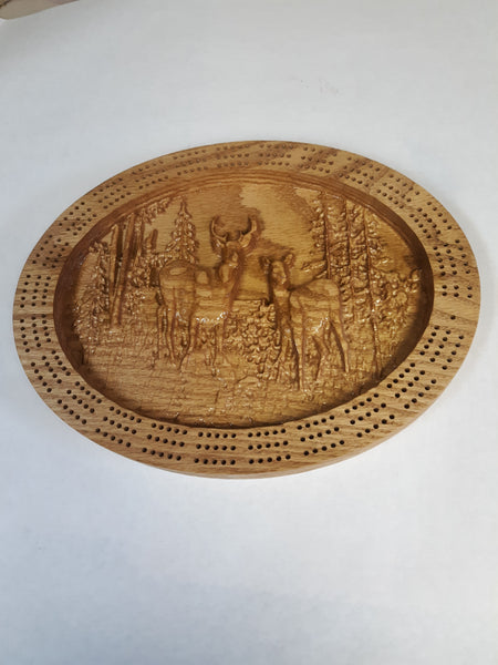 Buck and Doe Cribbage Board