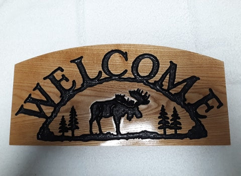 Welcome Moose Sign